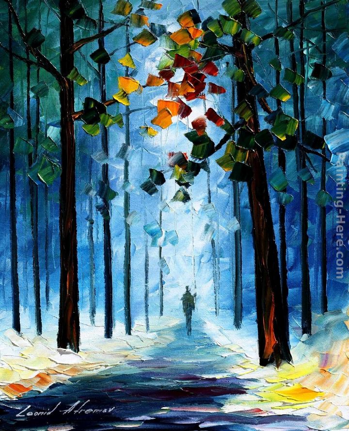 path b painting - Leonid Afremov path b art painting